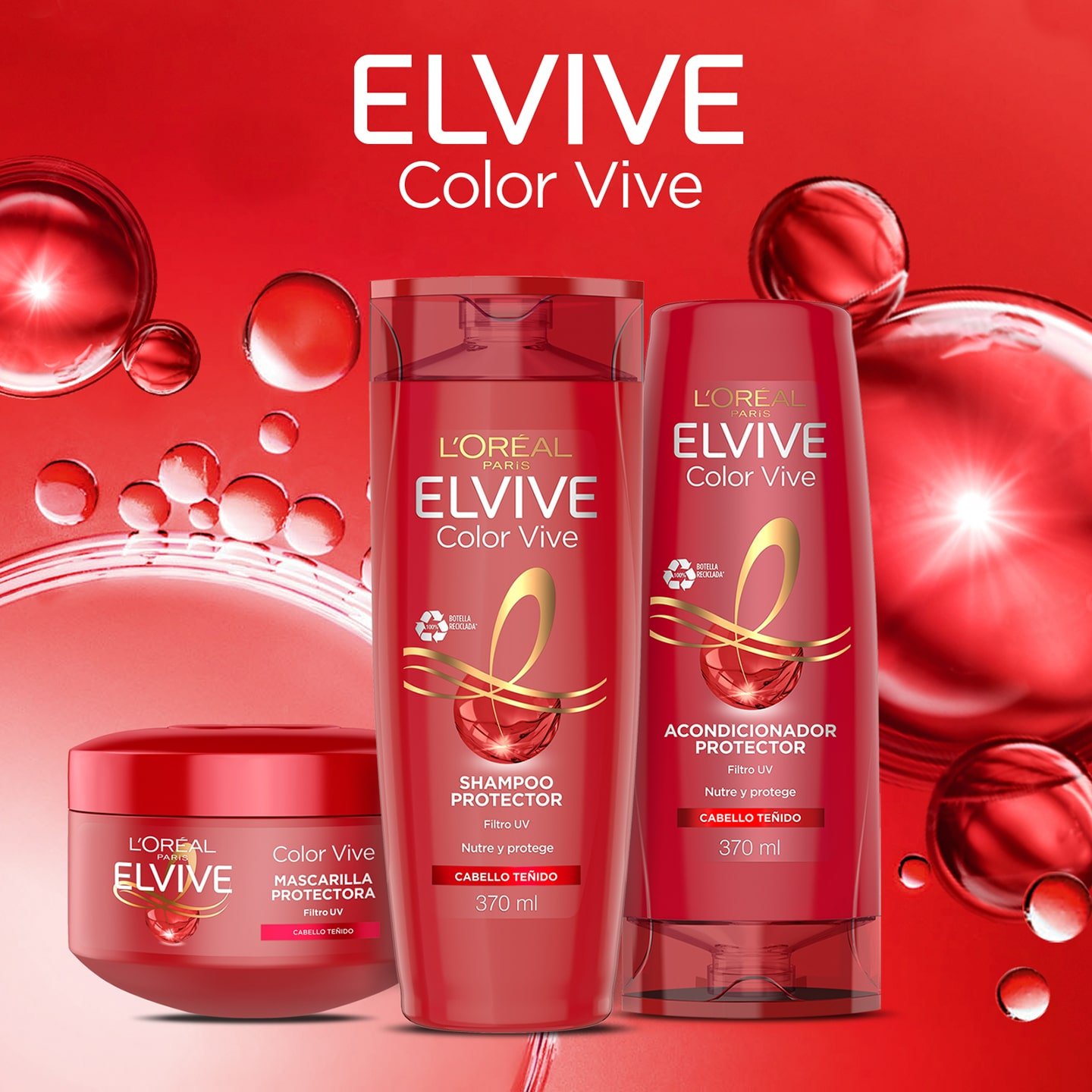 Shampoo Color Vive Protector Filtro Uv Loréal Paris